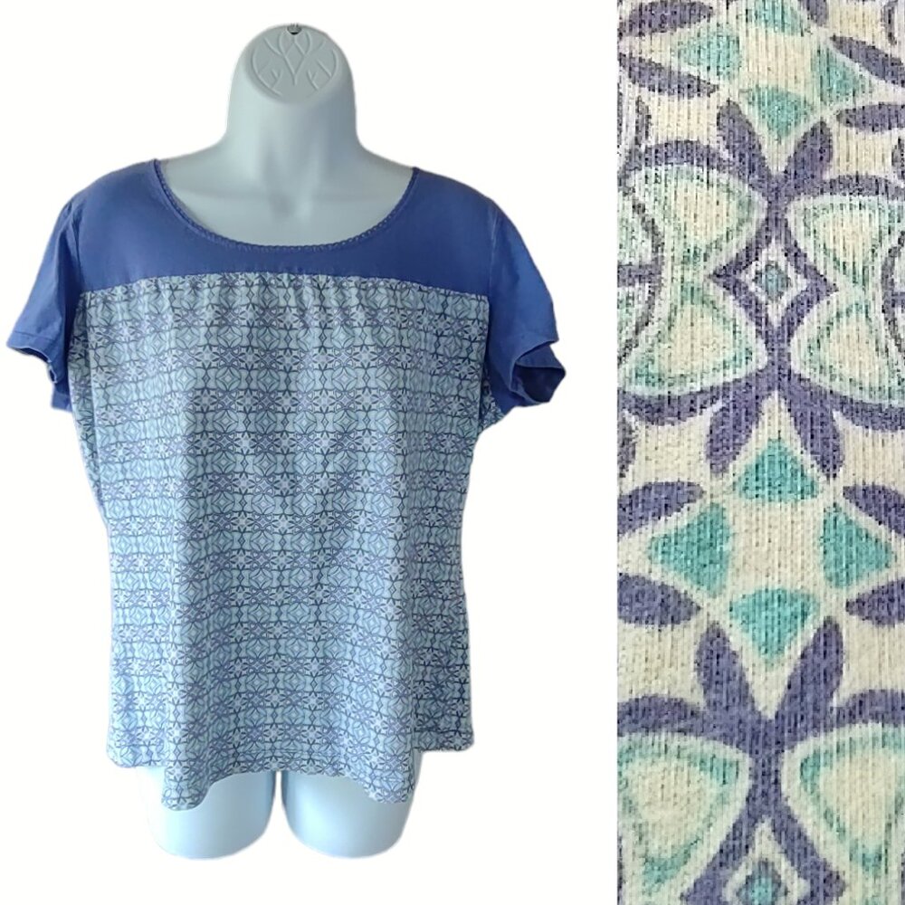 VanHeusen Print Color Block Short-sleeve Tee